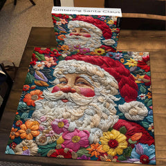 Glitzernde Santa Claus Puzzles 1000 Teile