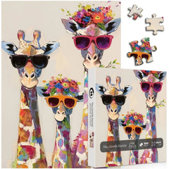 The Giraffe Family Jigsaw Puzzles 1000 Piece