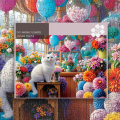 Cat tra fiori puzzle puzzle 1000 pezzi