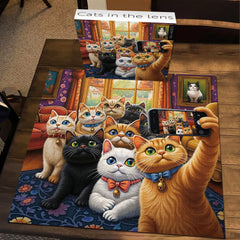 Cats in the lens Jigsaw Puzzle 1000 Pieces
