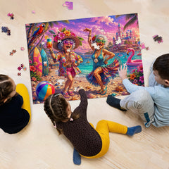 Strandparty-Omas-Puzzle, 1000 Teile