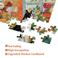 Quilted Cat Jigsaw Puzzle 1000 Pieces