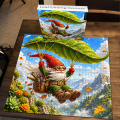 Leaf Gliding Gnome Jigsaw Puzzle 1000 Pieces