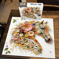 Blütenross-Puzzle 1000 Teile