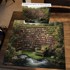 Puzzle de la bibliothèque de la nature 1000 pièces