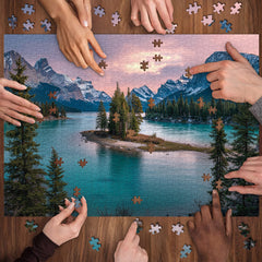 Le lac rencontre la montagne Puzzle 1000 pièces