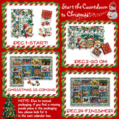 Cats de Navidad CALENDARIO DE ADVANTE PIZCLE 1000 PIEZAS