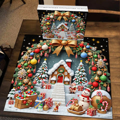 Gingerbread Christmas scene Jigsaw Puzzle 1000 Pieces