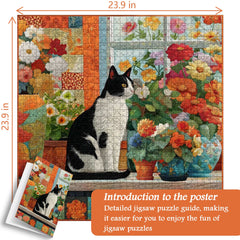 Quilted Cat Jigsaw Puzzle 1000 Pieces