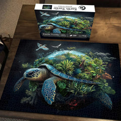 Puzzle en bois Tortue de la Terre 1000 pièces