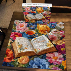 Floral Tea Reading Jigsaw Puzzle 1000 Pieces