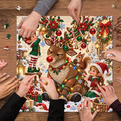 Elves’ Christmas Joy Jigsaw Puzzle 1000 Pieces