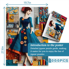 Puzzle Muse de Couture Vintage 1000 pièces
