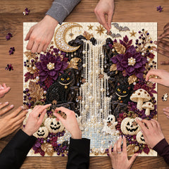 Halloween-Kunstpuzzle mit Perlen, 1000 Teile
