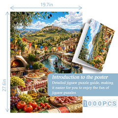 Italienisches Bergessen-Zeit-Puzzle, 1000 Teile