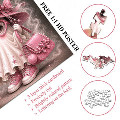 Pink Fashion Ghost Flag Jigsaw Puzzle 1000 Pieces