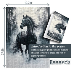 Puzzle Cheval au clair de lune 1000 pièces