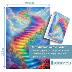 Rainbow Steps Jigsaw Puzzle 1000 Pieces