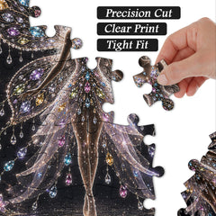 Edelstein-Feen-Silhouette-Puzzle, 1000 Teile