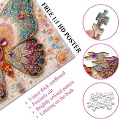 Puzzle con farfalla ingioiellata, 1000 pezzi