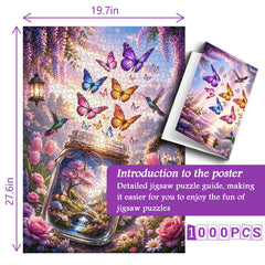 Schmetterlingsglas Traumland Puzzle 1000 Teile