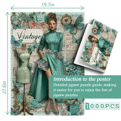 Puzzle Élégance Vintage 1000 pièces