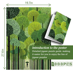 Puzzle del sentiero verdeggiante, 1000 pezzi