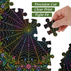 Floral Spiderweb Jigsaw Puzzle 1000 Pieces