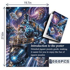 Cosmic Cat Jigsaw Puzzle 1000 Pieces