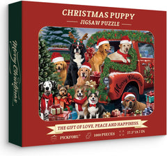 Weihnachts-Hund-Puzzle 1000 Teile