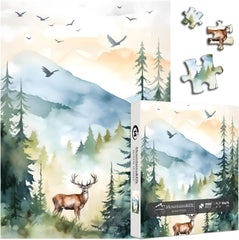 Berge & Elche Puzzle 1000 Teile