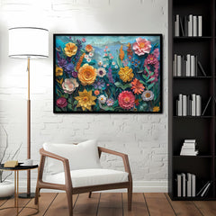 Punti di puzzle floreale di carta per arte tagliata 1000 pezzi