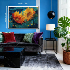 Golden Sunflowers Jigsaw Puzzle 1000 Pieces