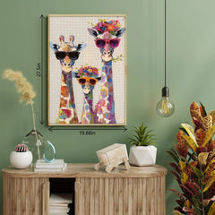 The Giraffe Family Jigsaw Puzzles 1000 Piece