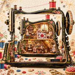 Grandma's Sewing Machine Jigsaw Puzzle 1000 Pieces