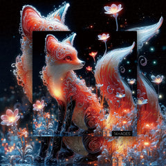 Kristallfuchs -Puzzle 1000 Stück