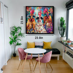 Puzzle di pollo colorate esplode per puzzle 1000 pezzi