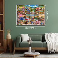 Quilt Festival Town Jigsaw Puzzle 1000 Pieces