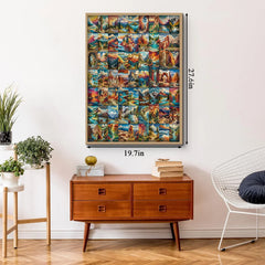 Parques nacionales tejidos rompecabezas Puzzle 1000 piezas