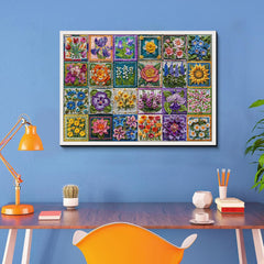 Crochet Flowers Collection Jigsaw Puzzles 1000 Pieces