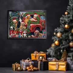 Weihnachts-Hund-Puzzle 1000 Teile
