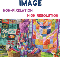 Grandma with Quilt Jigsaw Puzzle 1000 Pieces