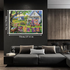 Grandma with Quilt Jigsaw Puzzle 1000 Pieces