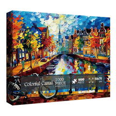 Puzzle Jigsaw Coloré de Canal 1000 Pièces