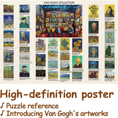 Puzzles de 1000 pièces sur l'exposition d'art de Van Gogh