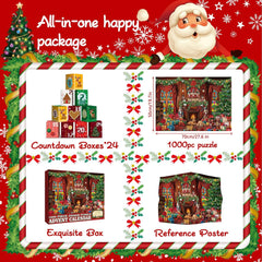Weihnachtsfreude Adventskalender Puzzle 1000 Teile