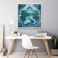 Winter Leaf River Puzzle 1000 Pizzle 1000