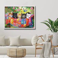 I gatti dormono in primavera Puzzle da 1000 pezzi