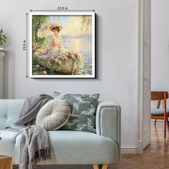 Spring Blossom Boat Jigsaw Puzzle 1000 Pieces