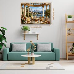 Puzzle con terrazza di lusso mediterranea, 1000 pezzi